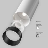 Spot dimabil pentru șină Maytoni Unity Focus Led 3000K 12W 50° Alb