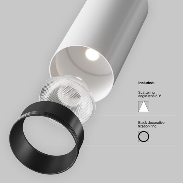 Spot dimabil pentru șină Maytoni Unity Focus Led 3000K 12W 50° Alb