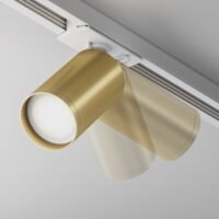 Spot pentru șină albă Maytoni Unity Focus S GU10 1x10W Auriu Mat