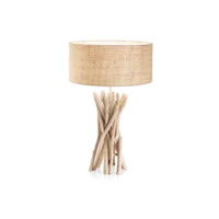 Veioză rustică din lemn Ideal Lux Driftwood E27 1x60W Veioză rustică din lemn Ideal Lux Driftwood E27 1x60W