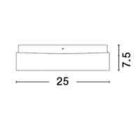 Plafonieră pentru baie minimalistă Nova Luce CUBE 25x25 cm LED E27 1x12W IP44