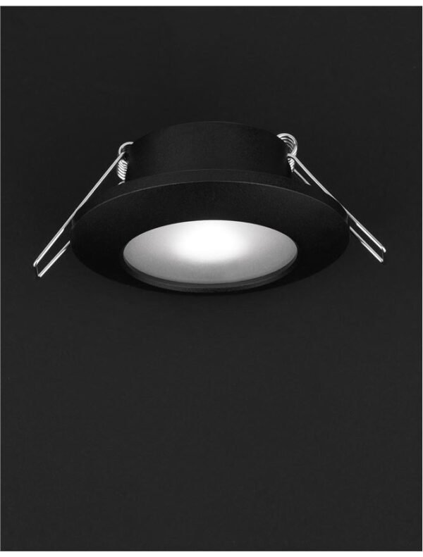 Spot baie încastrat negru Nova Luce Tex GU10 1x10W IP44 Spot baie încastrat negru Nova Luce Tex GU10 1x10W IP44