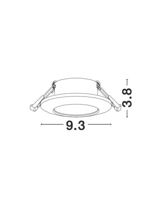 Spot baie încastrat negru Nova Luce Tex GU10 1x10W IP44 Spot baie încastrat negru Nova Luce Tex GU10 1x10W IP44