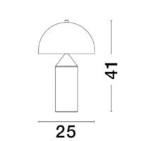 Veioză elegantă aurie Nova Luce BOLT E27 1x12W Veioză elegantă aurie Nova Luce BOLT E27 1x12W