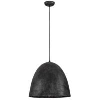 Pendul din hârtie neagră și mătase naturală de dud Nova Luce SOLIS E27 1x12W D50