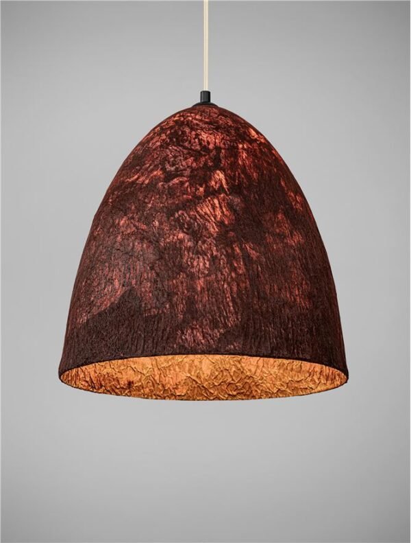 Lustră din hârtie roșie și matasă naturală de dud Nova Luce SOLIS E27 1x12 W D36 Lustră din hârtie roșie și matasă naturală de dud Nova Luce SOLIS E27 1x12 W D36
