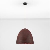 Pendul din hârtie roșie și mătase naturală de dud Nova Luce SOLIS E27 1x12W D50 Pendul din hârtie roșie și mătase naturală de dud Nova Luce SOLIS E27 1x12W D50