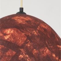 Pendul din hârtie roșie și mătase naturală de dud Nova Luce SOLIS E27 1x12W D50 Pendul din hârtie roșie și mătase naturală de dud Nova Luce SOLIS E27 1x12W D50