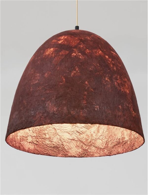 Pendul din hârtie roșie și mătase naturală de dud Nova Luce SOLIS E27 1x12W D50 Pendul din hârtie roșie și mătase naturală de dud Nova Luce SOLIS E27 1x12W D50