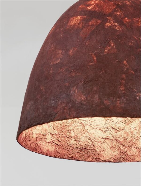 Pendul din hârtie roșie și mătase naturală de dud Nova Luce SOLIS E27 1x12W D50 Pendul din hârtie roșie și mătase naturală de dud Nova Luce SOLIS E27 1x12W D50