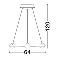 9820600_7 Lustra LED cu telecomandă Nova Luce Celia 36W 3000K IP20 Dimabilă