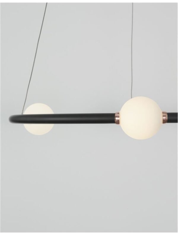 Lustra LED cu telecomandă Nova Luce Celia 36W 3000K IP20 Dimabilă Neagră Lustra LED cu telecomandă Nova Luce Celia 36W 3000K IP20 Dimabilă Neagră