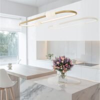 Suspensie LED cu telecomandă Nova Luce Celia 44.2W 3000K IP20 Dimabilă Aurie Suspensie LED cu telecomandă Nova Luce Celia 44.2W 3000K IP20 Dimabilă Aurie