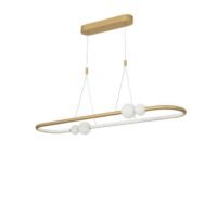 Suspensie LED cu telecomandă Nova Luce Celia 44.2W 3000K IP20 Dimabilă Aurie Suspensie LED cu telecomandă Nova Luce Celia 44.2W 3000K IP20 Dimabilă Aurie