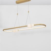 Suspensie LED cu telecomandă Nova Luce Celia 44.2W 3000K IP20 Dimabilă Aurie Suspensie LED cu telecomandă Nova Luce Celia 44.2W 3000K IP20 Dimabilă Aurie