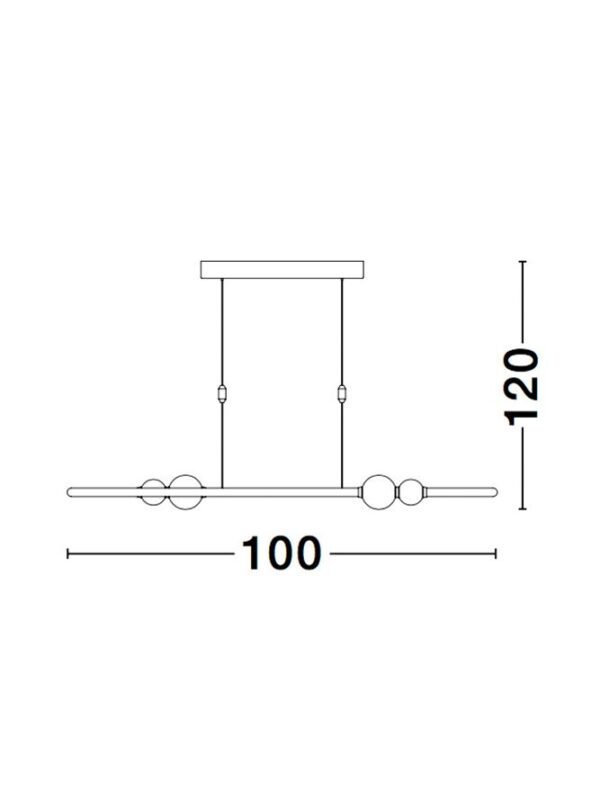 9820602_8 Suspensie LED cu telecomandă Nova Luce Celia 44.2W 3000K IP20 Dimabilă Aurie