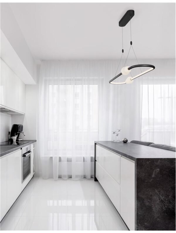 Suspensie LED cu telecomandă Nova Luce Celia 44.2W 3000K IP20 Dimabilă Negru Suspensie LED cu telecomandă Nova Luce Celia 44.2W 3000K IP20 Dimabilă Negru