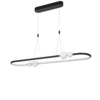 Suspensie LED cu telecomandă Nova Luce Celia 44.2W 3000K IP20 Dimabilă Negru Suspensie LED cu telecomandă Nova Luce Celia 44.2W 3000K IP20 Dimabilă Negru