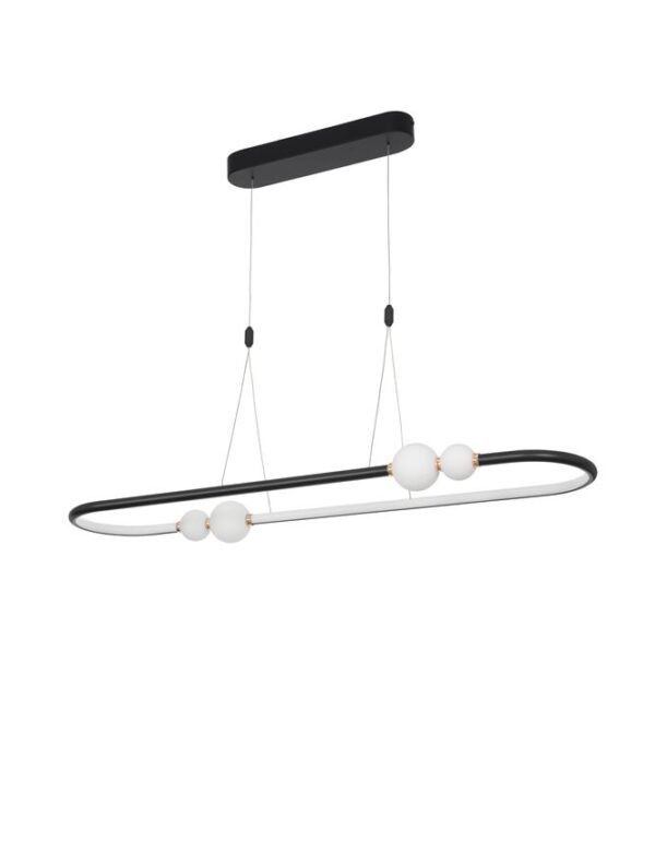 Suspensie LED cu telecomandă Nova Luce Celia 44.2W 3000K IP20 Dimabilă Negru Suspensie LED cu telecomandă Nova Luce Celia 44.2W 3000K IP20 Dimabilă Negru