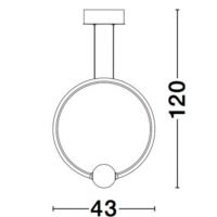 9820605_7 Nova Luce Celia 25.6W 3000K IP20, Dimabil, Negru