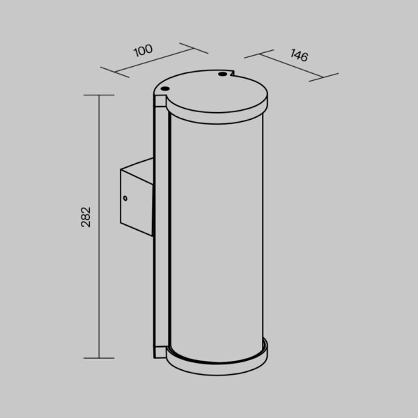 Aplica de exterior eleganta Maytoni CONF E27x1 15W IP54 6 Aplica de exterior eleganta Maytoni CONF E27x1 15W IP54