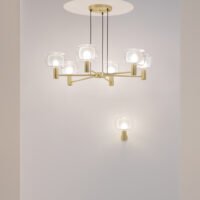 Aplică în stilul italian al sec XX Maytoni Vision E14 1X60W Aurie