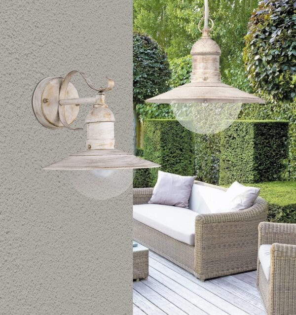 Aplică pentru exterior Rabalux Oslo E27 1x60W IP44 Alb Antic