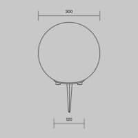 Lampa exterior Maytoni ERDA E27x1 30W IP54