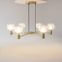 Lustră în stilul italian al sec. XX Maytoni Vision E14 6x60W Aurie