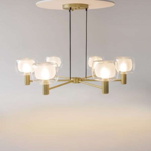 Lustră în stilul italian al sec. XX Maytoni Vision E14 6x60W Aurie