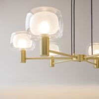 Lustră în stilul italian al sec. XX Maytoni Vision E14 6x60W Aurie