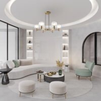 Lustră în stilul italian al sec. XX Maytoni Vision E14 6x60W Aurie