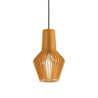 Pendul din lemn stratificat Ideal Lux Citrus-1 E27 1x60W IP20 Pendul din lemn stratificat Ideal Lux Citrus-1 E27 1x60W IP20