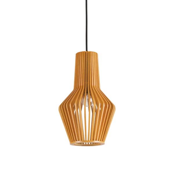 Pendul din lemn stratificat Ideal Lux Citrus-1 E27 1x60W IP20 Pendul din lemn stratificat Ideal Lux Citrus-1 E27 1x60W IP20