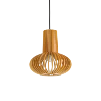 Pendul din lemn stratificat Ideal Lux Citrus-2 E27 1x60W IP20 Pendul din lemn stratificat Ideal Lux Citrus-2 E27 1x60W IP20