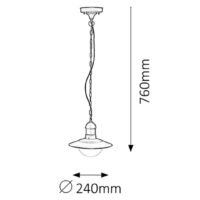 Pendul pentru exterior Rabalux Oslo E27 1x60W IP44 Negru 6 Pendul pentru exterior Rabalux Oslo E27 1x60W IP44 Negru