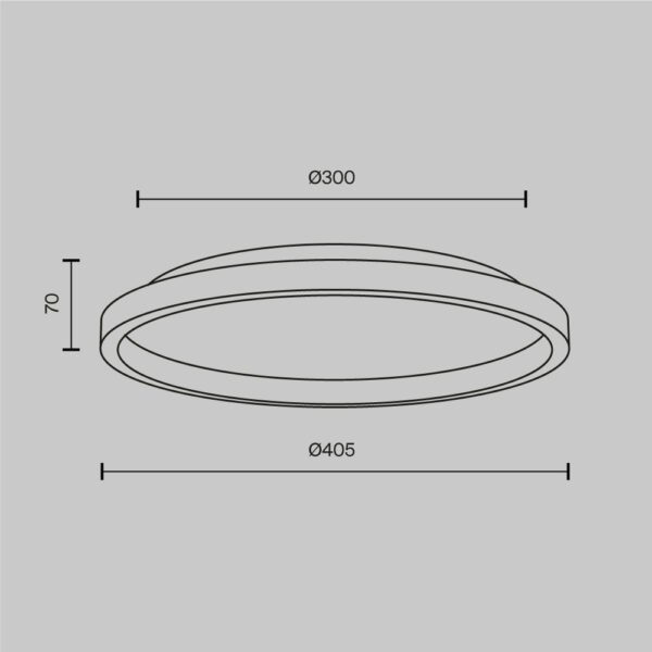 Plafonieră elegantă Maytoni Orign LED 3000K 27W