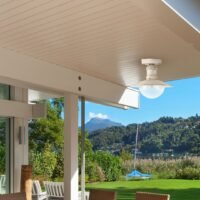 Plafonieră pentru exterior Rabalux Oslo E27 1x60W IP44 Alb Antic 4 Plafonieră pentru exterior Rabalux Oslo E27 1x60W IP44 Alb Antic