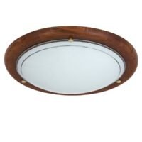 Plafonieră rotundă maro stejar Rabalux UFO E27 1x60W 1 Plafonieră rotundă maro stejar Rabalux UFO E27 1x60W