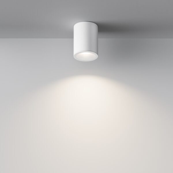 Spot aplicat ideal pentru baie Maytoni Zoom GU10 1x10W IP65 alb D8.5