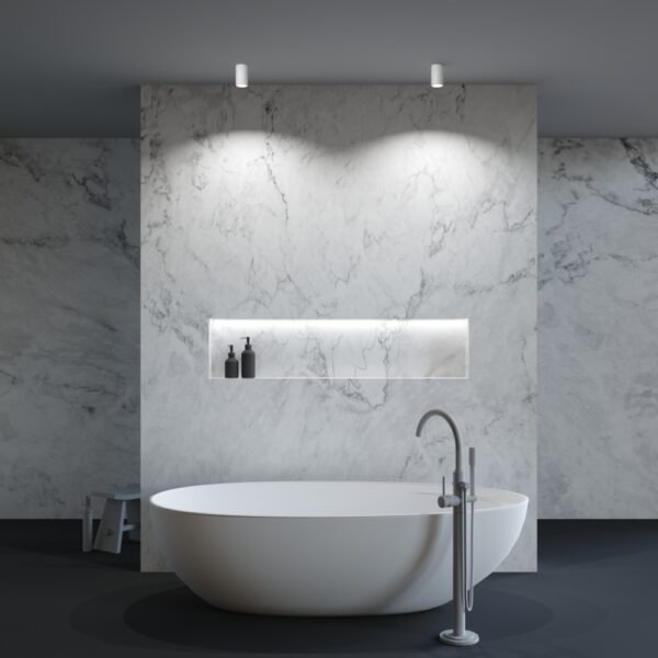 Spot aplicat rezistent la umezeală și praf Maytoni Zoom GU10 1x10W IP65 alb