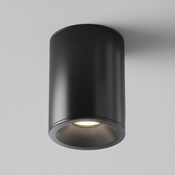 Spot aplicat rezistent la umezeală și praf Maytoni Zoom GU10 1x10W IP65 negru D8.5