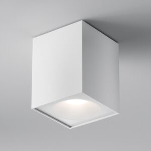 Spot cu design prismatic aplicat rezistent la umezeală și praf Maytoni Zoom GU10 1x10W IP65 alb