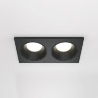 Spot încastrat dublu Maytoni Zoom GU10 2x10W IP65 negru 1 Spot încastrat dublu Maytoni Zoom GU10 2x10W IP65 negru