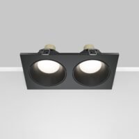 Spot încastrat dublu Maytoni Zoom GU10 2x10W IP65 negru 2 Spot încastrat dublu Maytoni Zoom GU10 2x10W IP65 negru