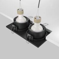 Spot încastrat dublu Maytoni Zoom GU10 2x10W IP65 negru 4 Spot încastrat dublu Maytoni Zoom GU10 2x10W IP65 negru