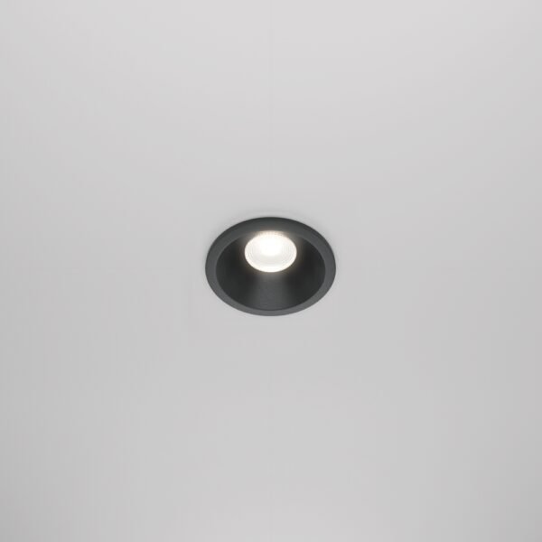 Spot încastrat pentru baie cu IP65 Maytoni Zoom GU10 4000K 1x6W 60° negru