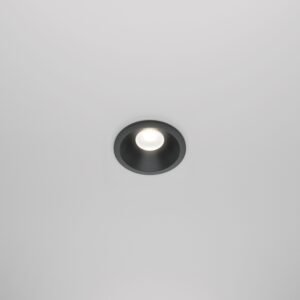 Spot încastrat pentru baie cu IP65 Maytoni Zoom GU10 4000K 1x6W 60° negru dimabil