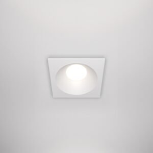 Spot pătrat rezistent la umezeală și praf Maytoni Zoom GU10 1x10W IP65 alb