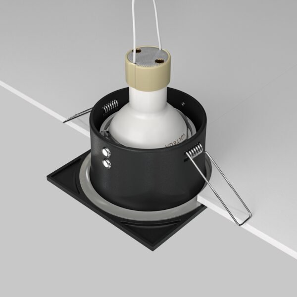 Spot pătrat rezistent la umezeală și praf Maytoni Zoom GU10 1x10W IP65 negru 4 Spot pătrat rezistent la umezeală și praf Maytoni Zoom GU10 1x10W IP65 negru